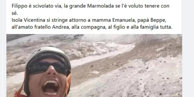 Crollo Marmolada, il selfie di una delle vittime prima della valanga