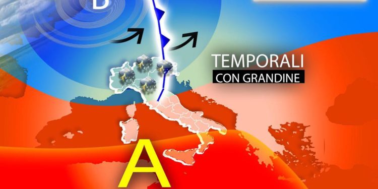 Il caldo frena al Nord, venerdì nuova ondata di temporali