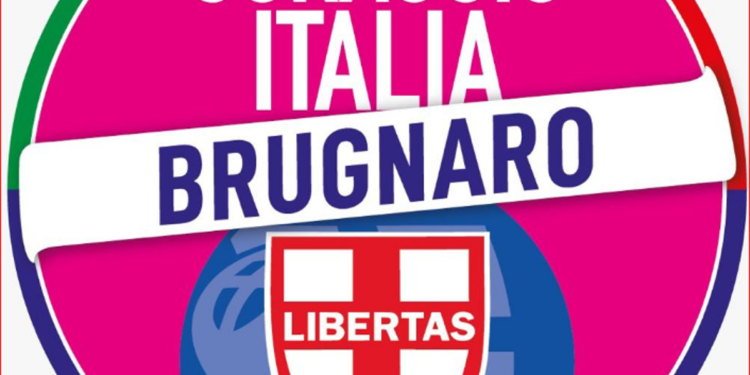 Elezioni 2022, ecco simbolo Udc-Coraggio Italia: nome ‘Brugnaro’ e scudocrociato per lista unica