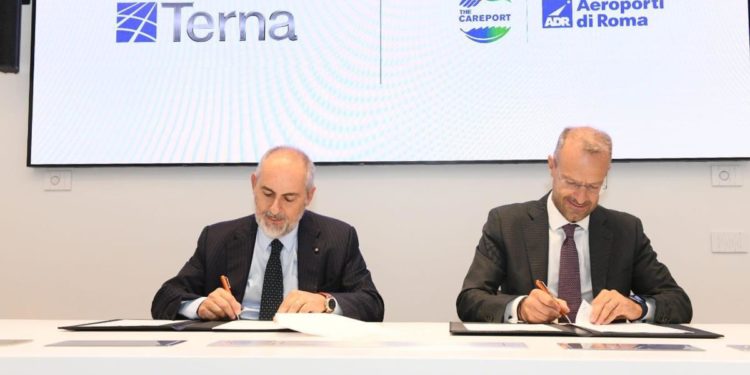 Terna e Adr insieme per la transizione energetica del polo aeroportuale romano