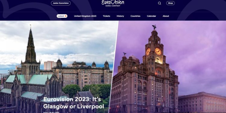 Eurovision 2023, si terrà a Glasgow o Liverpool