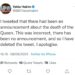 Giornalista Bbc twitta “Regina Elisabetta è morta” e poi cancella
