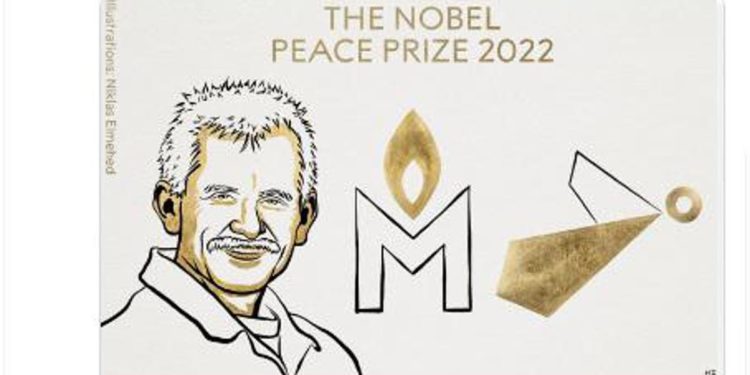 Nobel Pace 2022 a Bialiatski, Memorial e Centro libertà ucraine