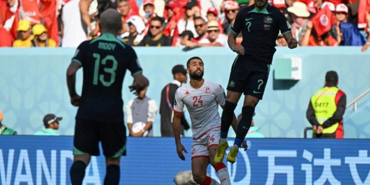 Mondiali Qatar 2022, Tunisia-Australia 0-1
