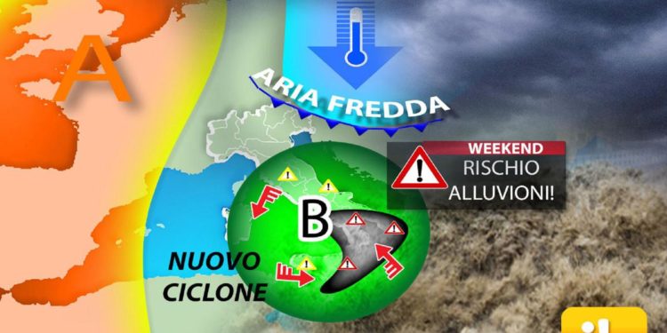Weekend di maltempo, in arrivo alluvioni al Sud