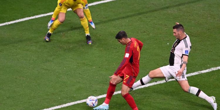 Mondiali Qatar 2022, Spagna-Germania 1-1