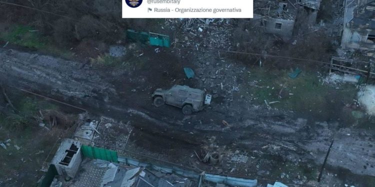 Ucraina, ambasciata Russia in Italia: “Ecco Lince distrutto, contribuenti contenti?”