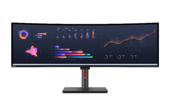 Da Lenovo il ThinkVision ultrapanoramico con 13 porte