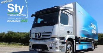 Mercedes-Benz eActros eletto Sustainable Truck of the Year 2023.