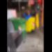 Napoli, chiudono uomo in cassonetto e lo rovesciano – Video