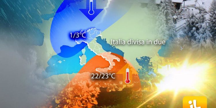 Italia divisa in due, sole al Sud e neve al Nord: previsioni meteo