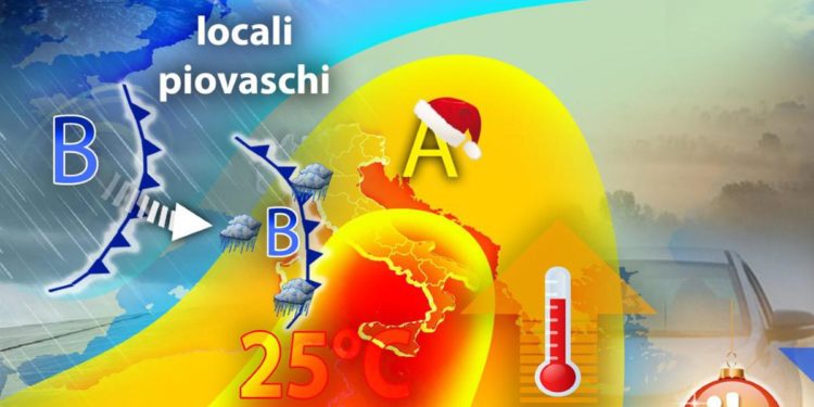 Meteo, con l’anticiclone di Natale torna il caldo sull’Italia