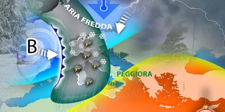 Pioggia, vento e neve: ciclone sul Ponte dell’Immacolata