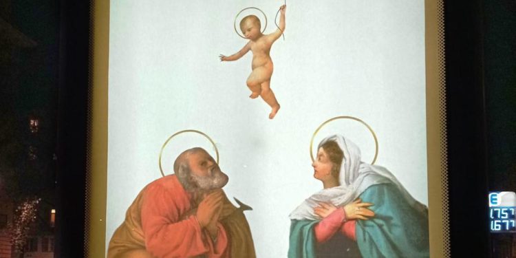 Gesù fugge dal Natale, la provocazione del Banksy torinese