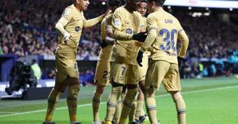 Atletico Madrid-Barcellona 0-1, blaugrana comandano Liga