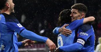 Salernitana-Napoli 0-2, gol di Di Lorenzo e Osimhen