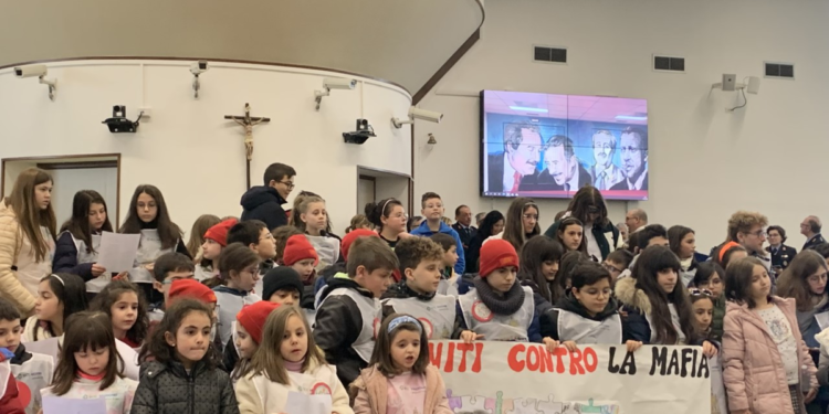 Al Bunker di Palermo il ‘No alla mafia’ dei bambini delle Madonie