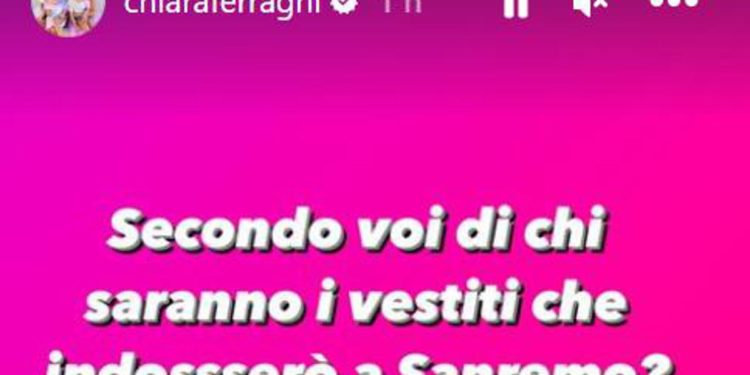Sanremo 2023, Ferragni lancia indovinello social su suoi outfit al festival