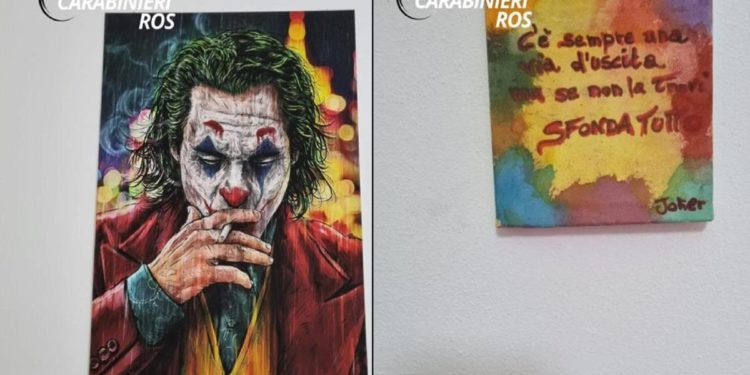 Messina Denaro, nel covo anche un quadro di ‘Joker’