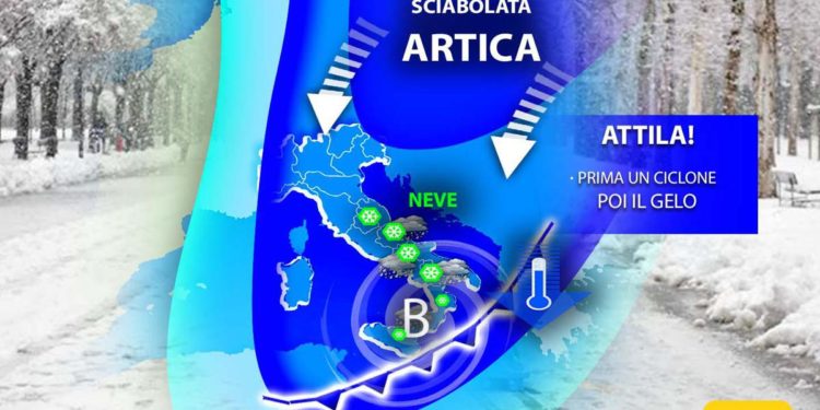 Meteo Italia, sciabolata di Attila al Centro-Sud: gelo nel weekend