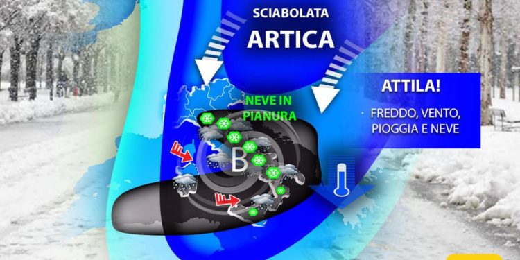 Arriva sciabolata artica di Attila, freddo polare in tutta Italia
