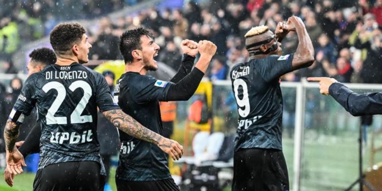 Sampdoria-Napoli 0-2, gol di Osimhen e Elmas