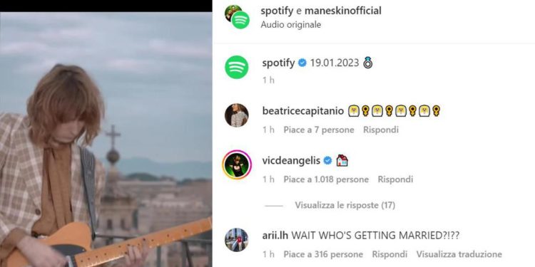Maneskin, Thomas suona marcia nuziale su Instagram e fan in delirio: “Chi si sposa?”