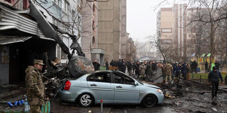 Ucraina, elicottero caduto a Brovary: forse errore pilota causa schianto