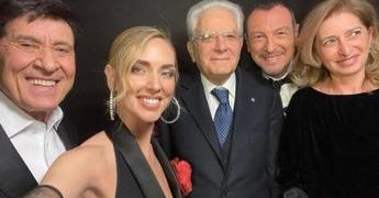 Sanremo 2023, Chiara Ferragni e il selfie con Mattarella