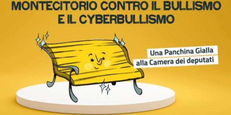 Alla Camera una panchina gialla contro il cyberbullismo