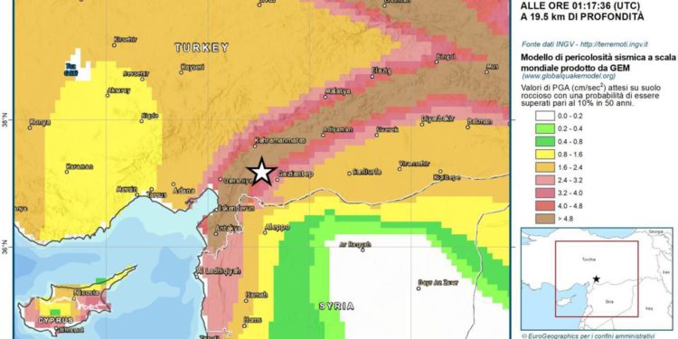 Terremoto, Ingv: “Turchia è zona altamente sismica”