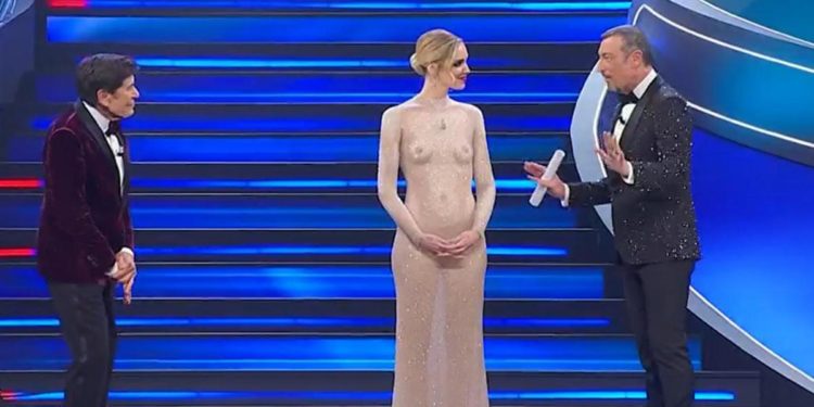Sanremo 2023, Chiara Ferragni e il corpo come abito