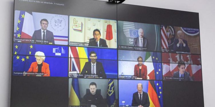 Ucraina, G7: “Nuove sanzioni contro la Russia”