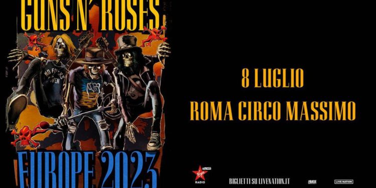 Guns N’ Roses dal vivo in Italia, concerto a Roma l’8 luglio