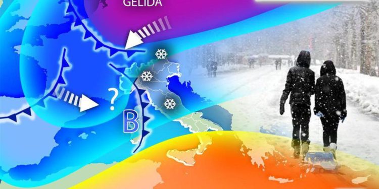 Gelo in arrivo dalla Russia, neve e maltempo sull’Italia: previsioni meteo prossima settimana
