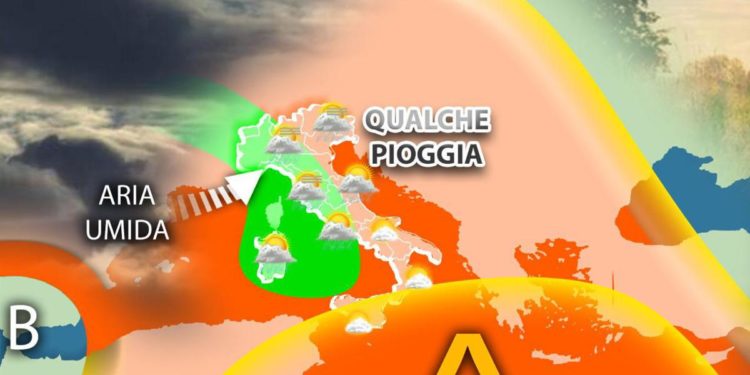 Meteo, arrivano le nubi e torna anche la pioggia