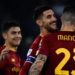 Roma-Juventus 1-0, gol di Mancini