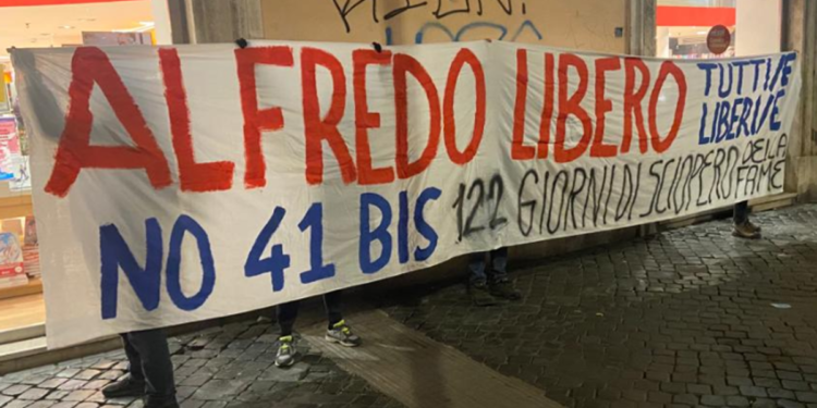 Cospito, rigettata richiesta domiciliari: resta al 41 bis