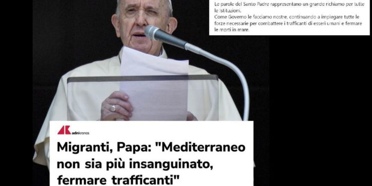 Migranti, Meloni: “Da Papa richiamo per istituzioni, impegnati per fermare morti in mare”