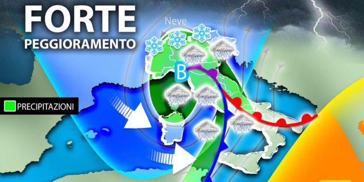 Meteo Italia, stop primavera: tornano temporali, vento e neve