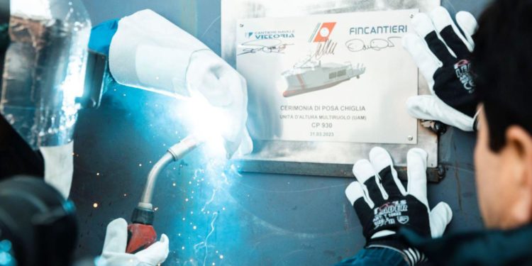 Fincantieri e Cantiere Navale Vittoria posano chiglia nuova unità della Guardia Costiera