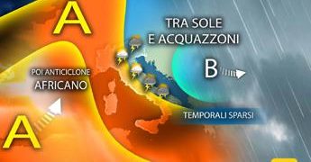 25 aprile tra sole e acquazzoni, poi arriva l’anticiclone africano: previsioni meteo