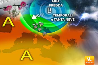 Aria artica su mezza Italia, ancora temporali e tanta neve: previsioni meteo