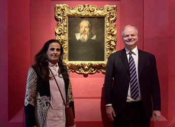La sceicca dell’arte Al Mayassa al Thani in visita alla Galleria degli Uffizi