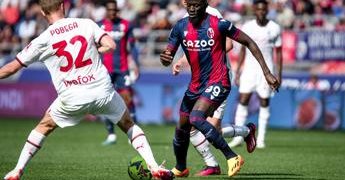 Serie A, Bologna-Milan 1-1. Pobega risponde a Sansone