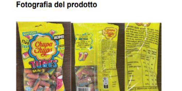 Rischio allergeni, richiamo per lotto Chupa Chups Tubes Mini