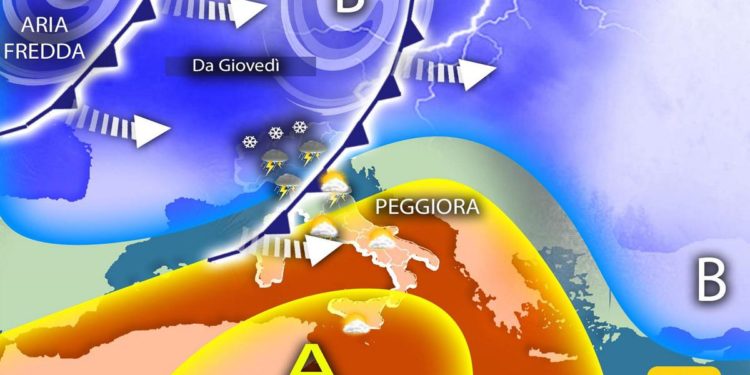 Meteo, peggiora da giovedì: weekend a rischio piogge