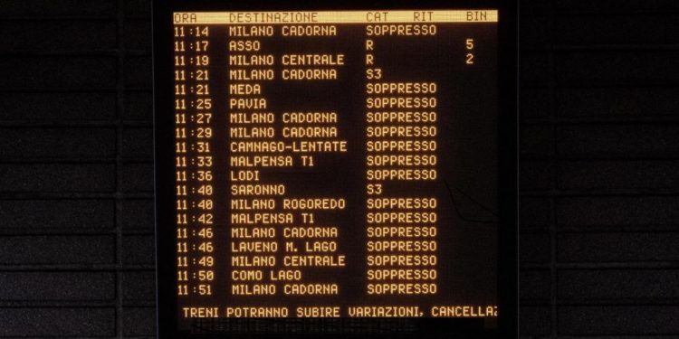 Sciopero Trenitalia, venerdì nero per chi deve viaggiare