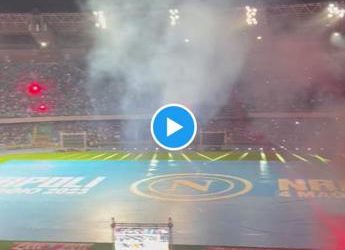 Napoli campione, stadio Maradona esplode per gol scudetto di Osimhen – Video