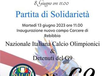 Calcio: nuovo campo a Rebibbia, partita di solidarietà per inaugurarlo